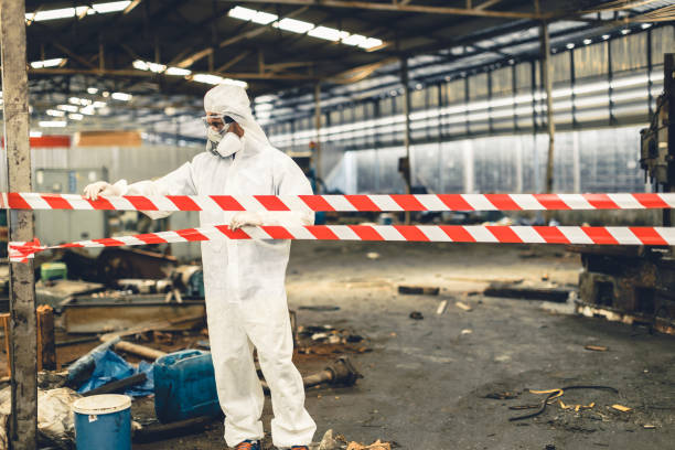 Professional Infectious Disease Decontamination technician working in Hudson, NY